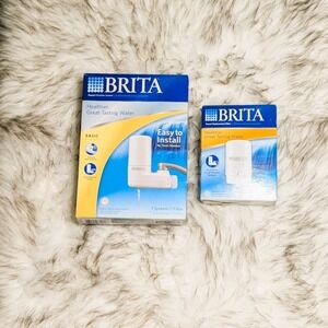 Brita Basic On Tap Faucet Water Filter System + (1) Extra Filter